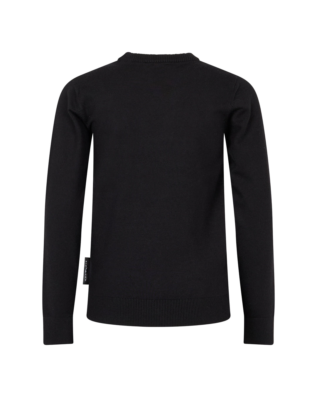 top l/s star logo sweater - black