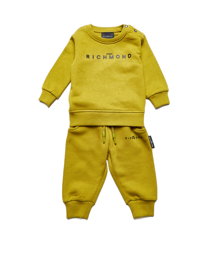 set outfit logo sweatshirt and pants - avocado oil