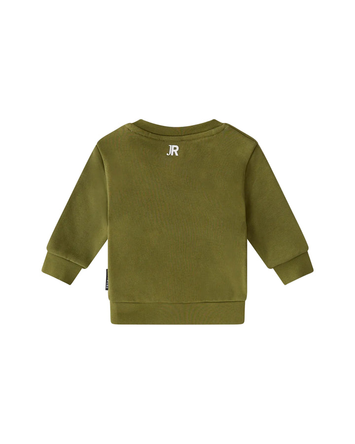 top l/s logo sweatshirt - green military
