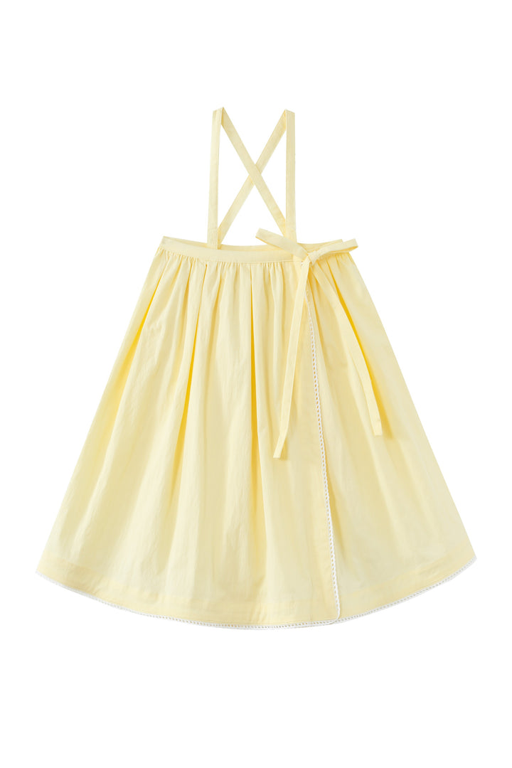 jumper with side tie - yellow