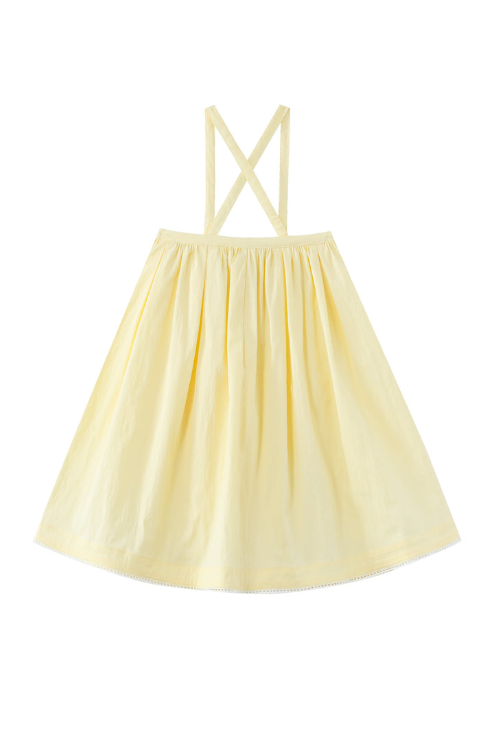 jumper with side tie - yellow