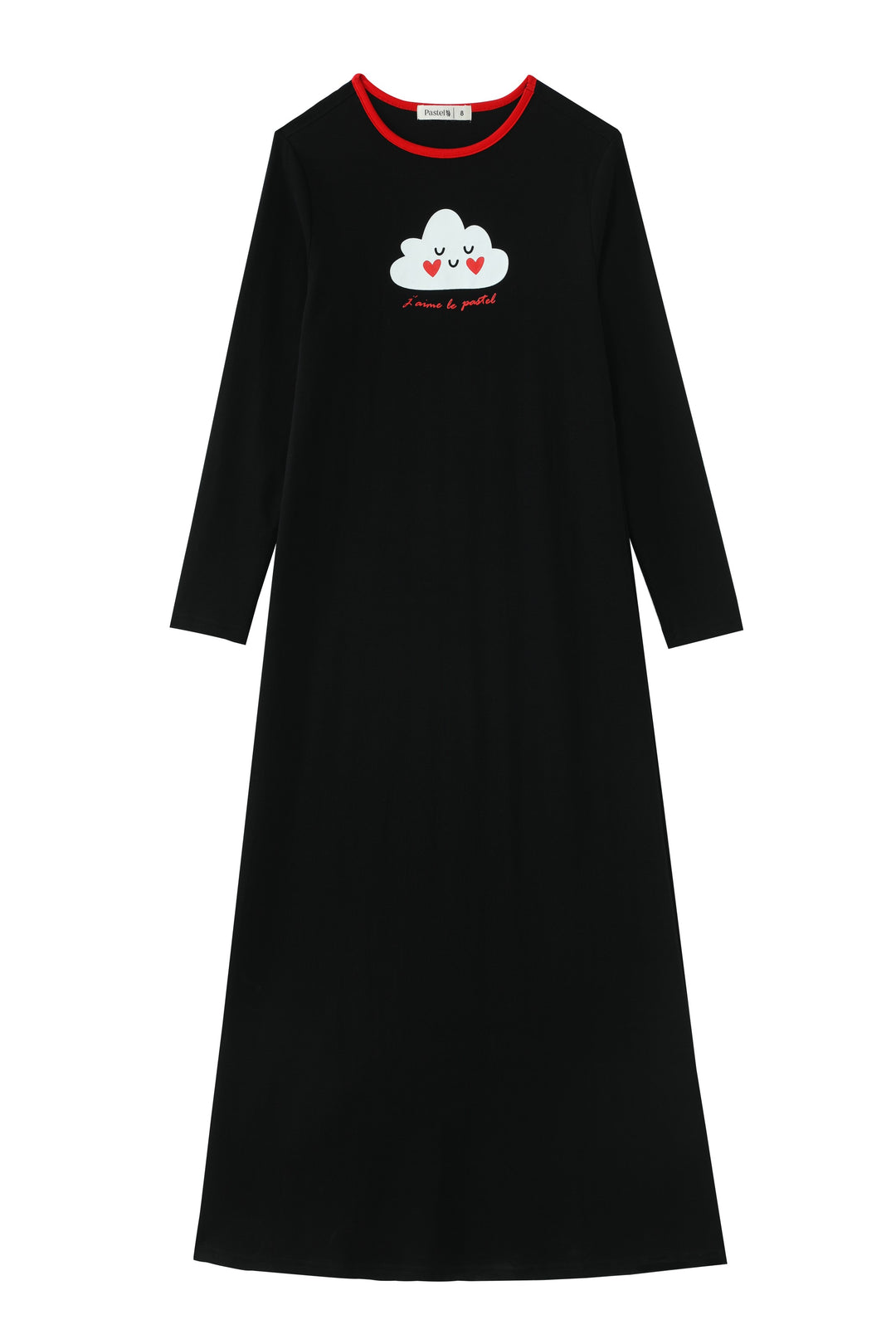 pastel black dress Modest Black Pastel Dress 60140S