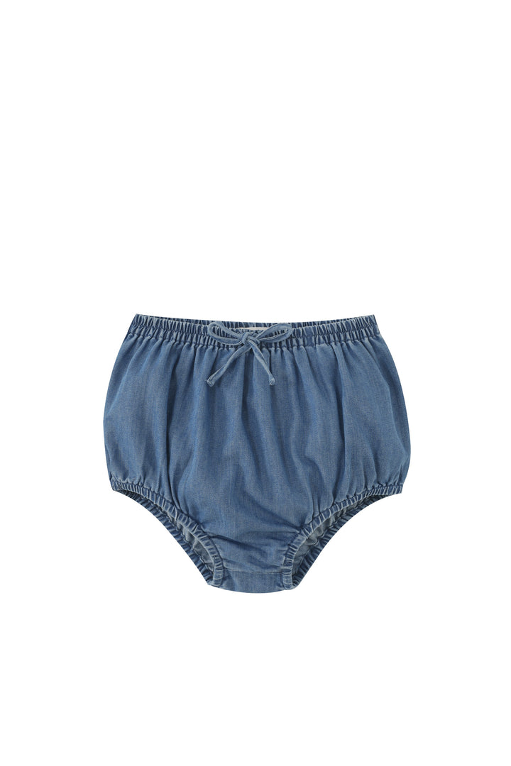 bloomer with bow - denim