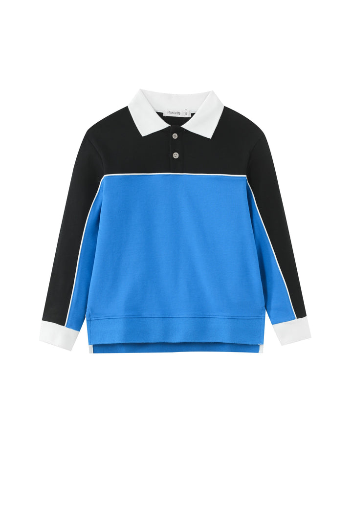 colorblock polo - blue combo