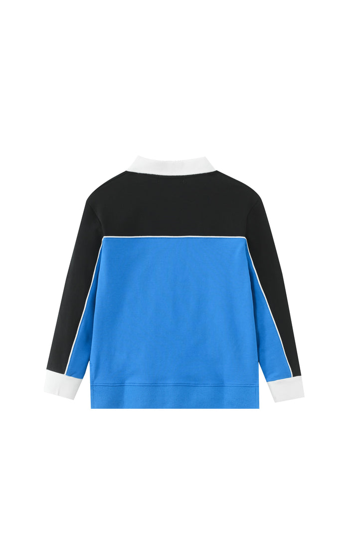colorblock polo - blue combo