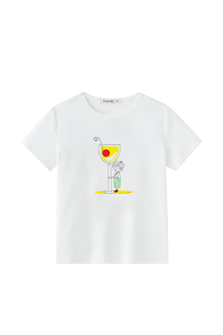 little boy lemonade tee - white