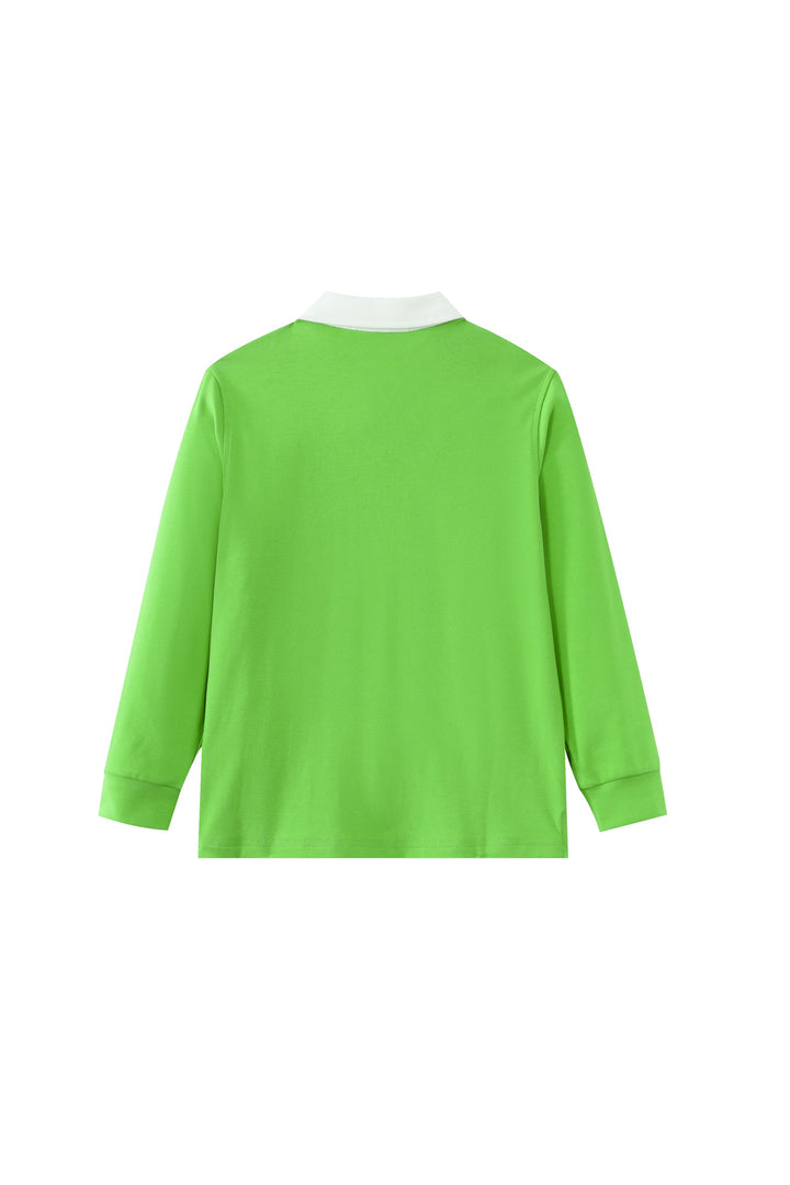 center stripe polo - green