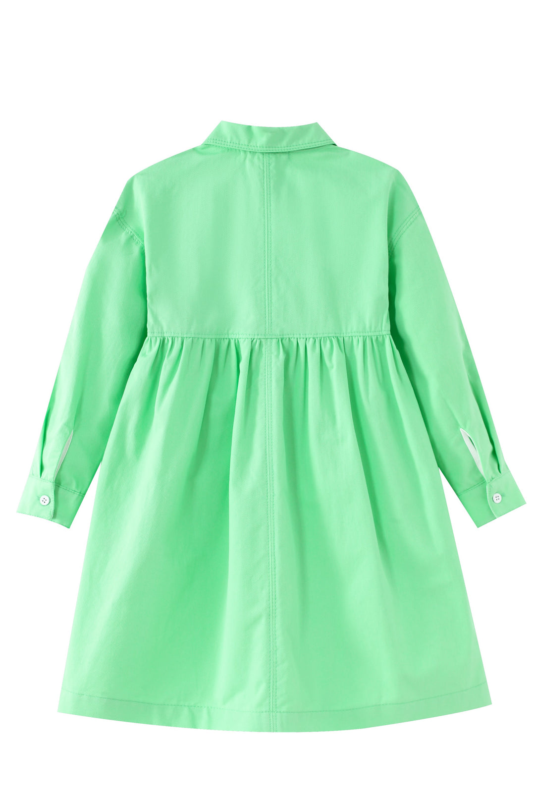 waisted shirtdress - green