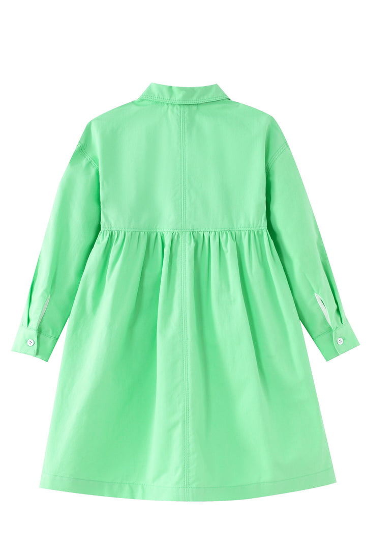 waisted shirtdress - green