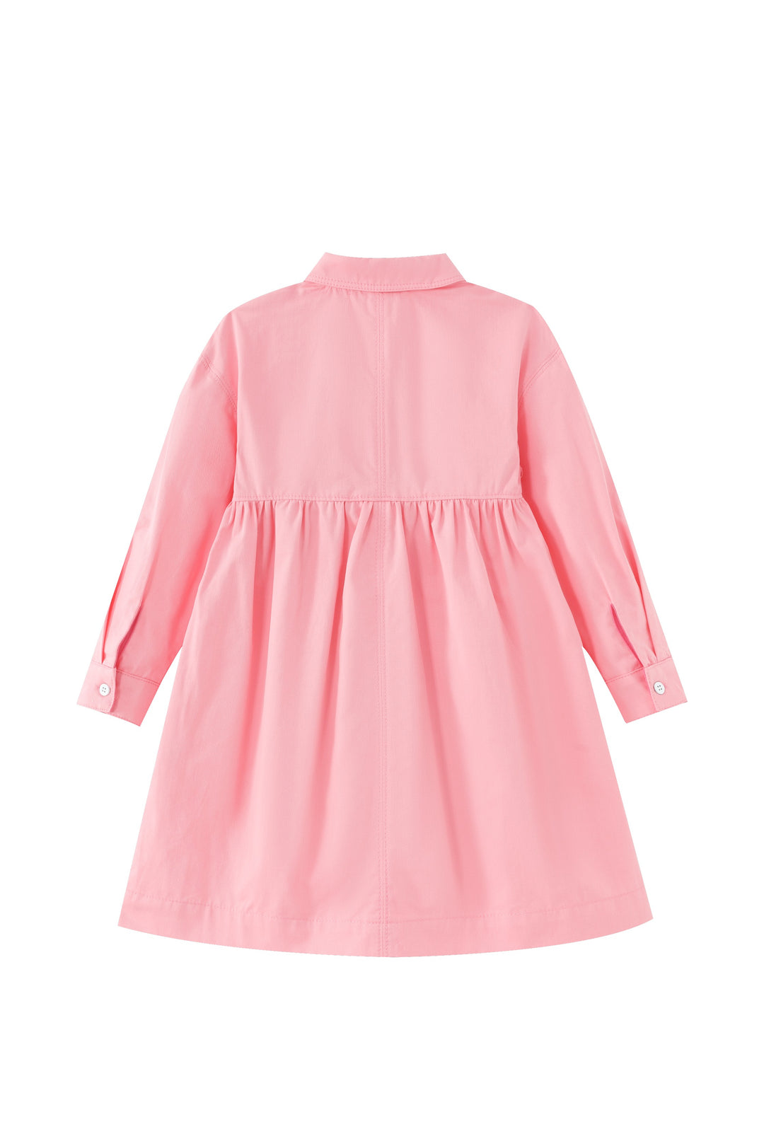 waisted shirtdress - pink