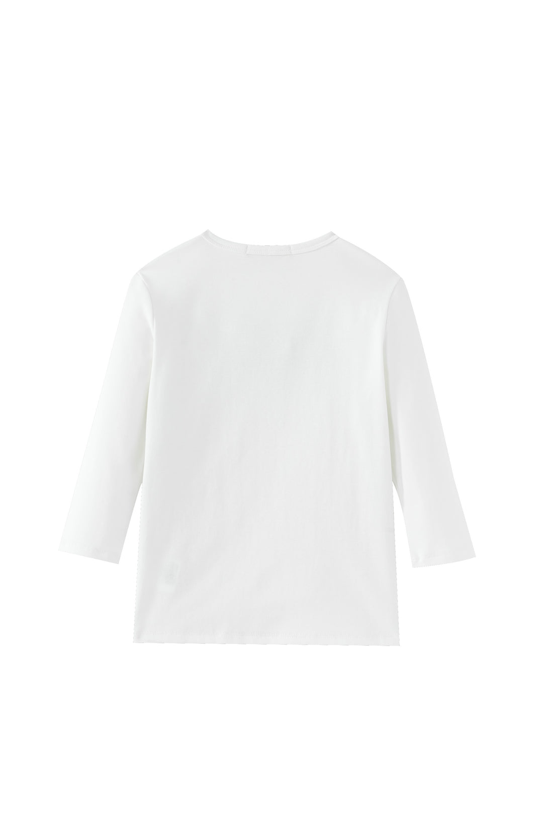 little girl long sleeve lemonade tee - white