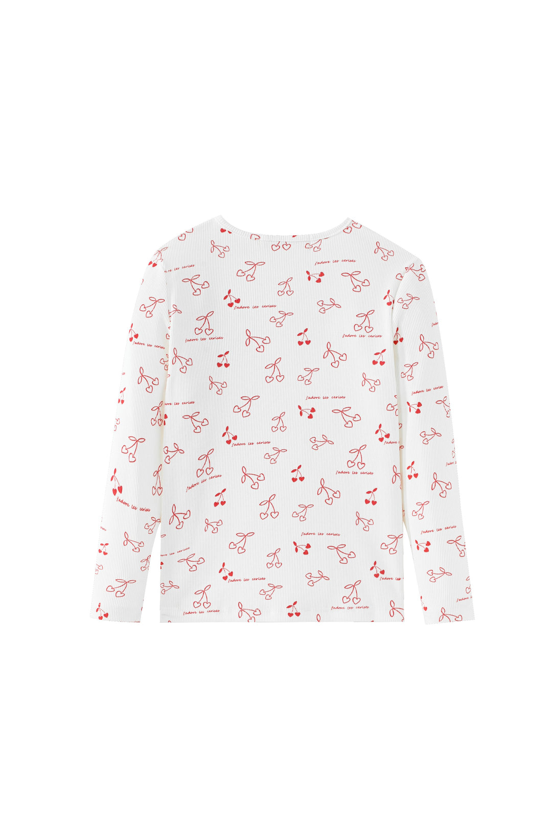 cherry printed t-shirt - white