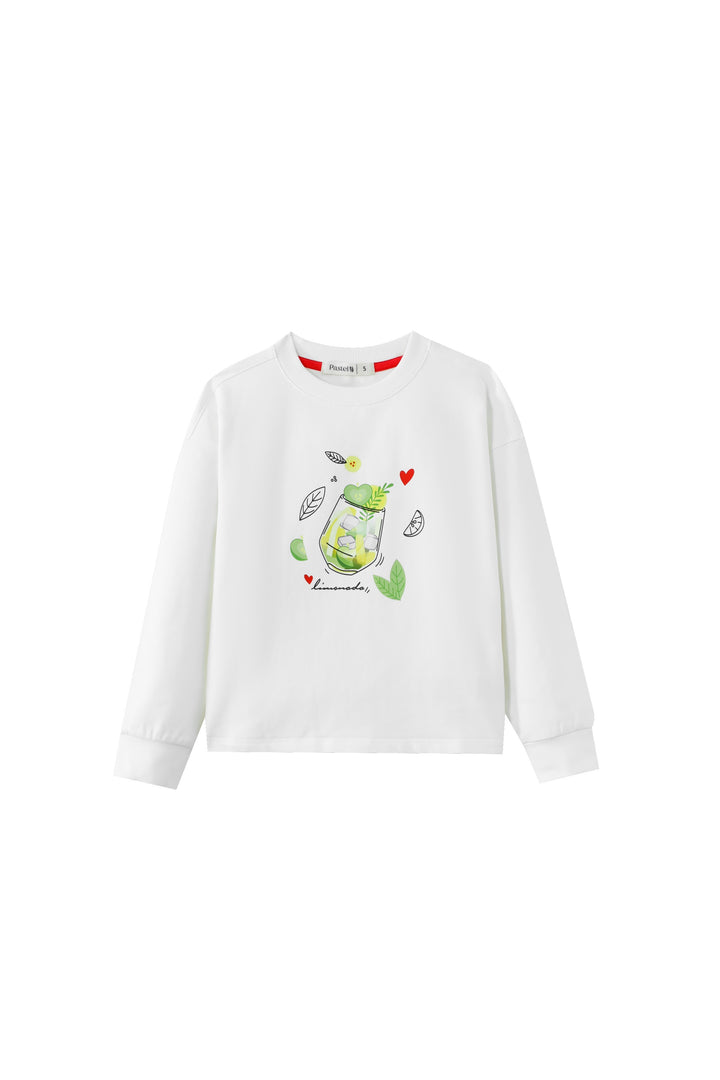 citrus burst sweatshirt - white