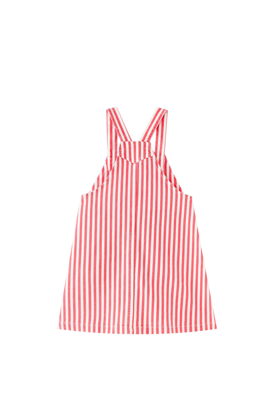 striped jumper with center pocket - red striped