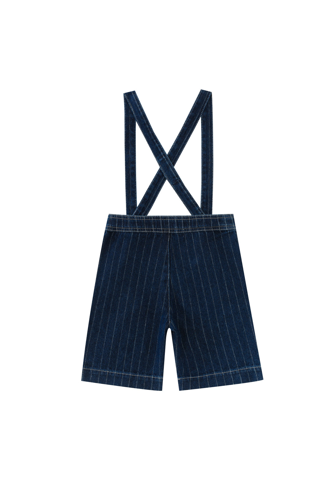 striped suspender pant - denim striped