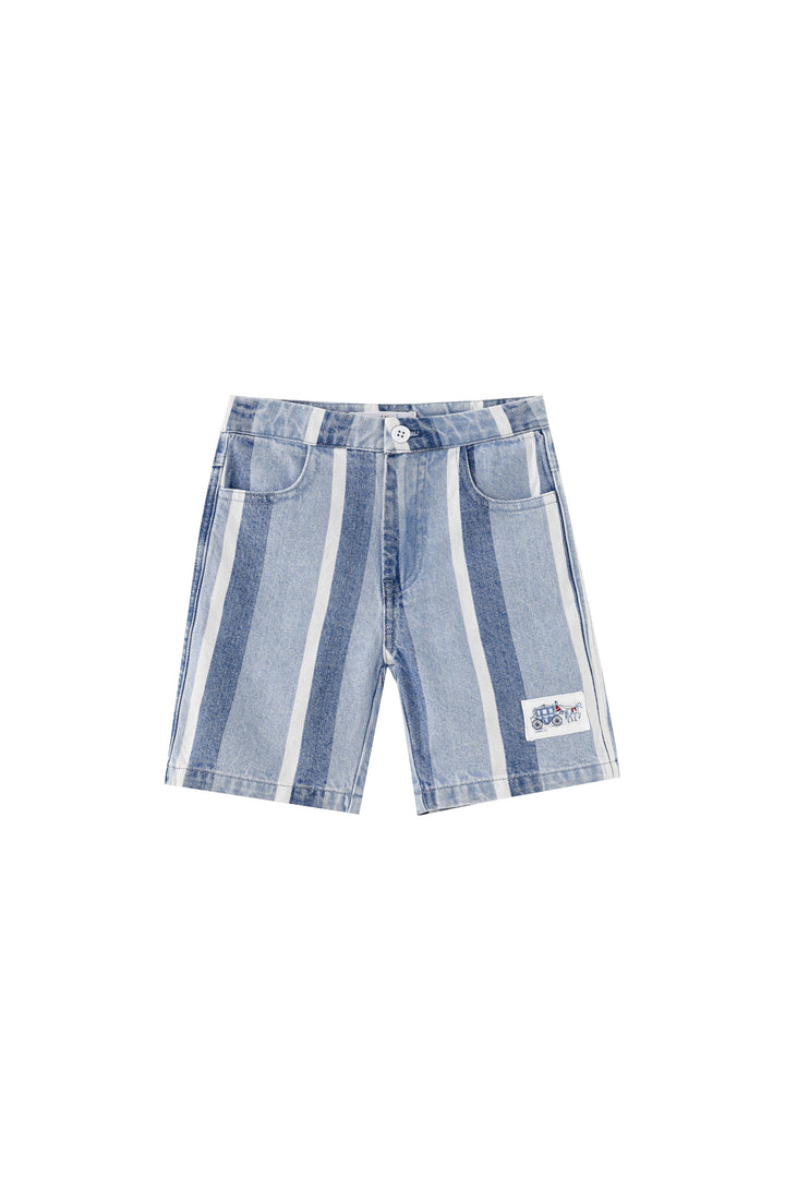 denim striped pant - denim striped
