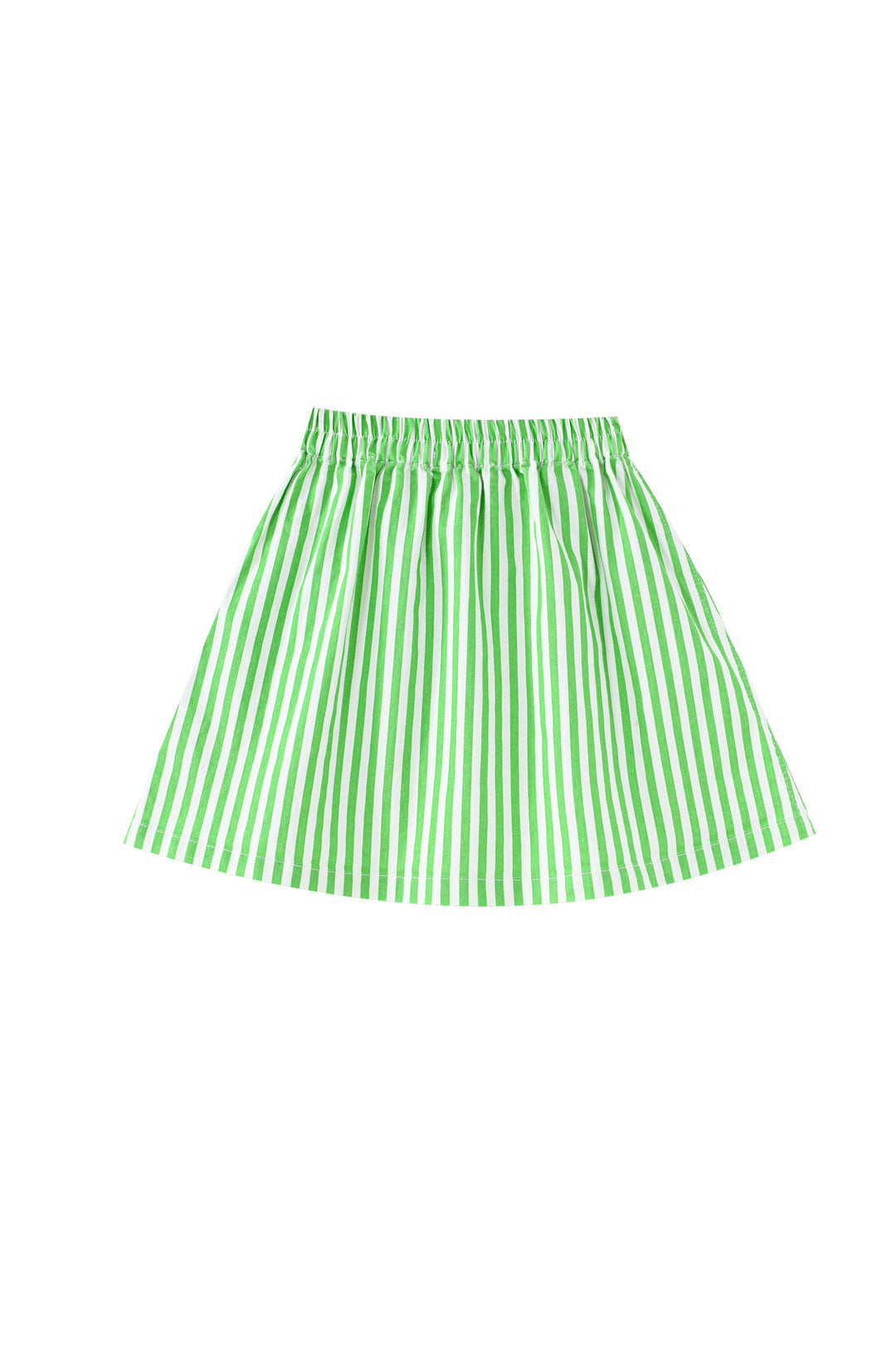 striped circle skirt - green striped