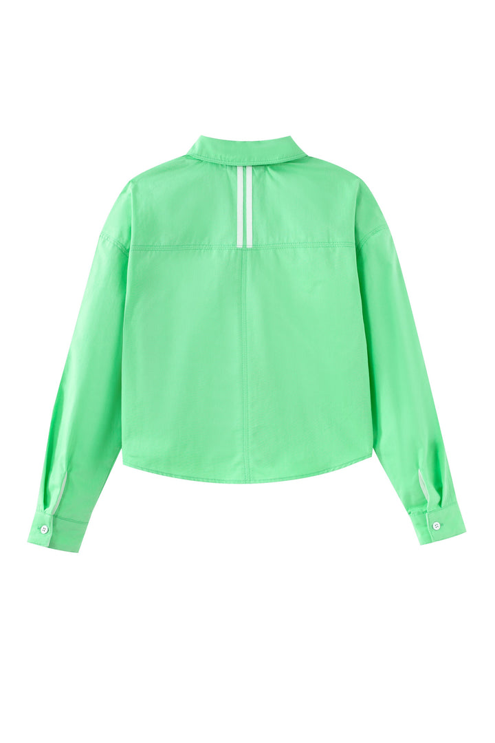 teen shirt with side pocket - green