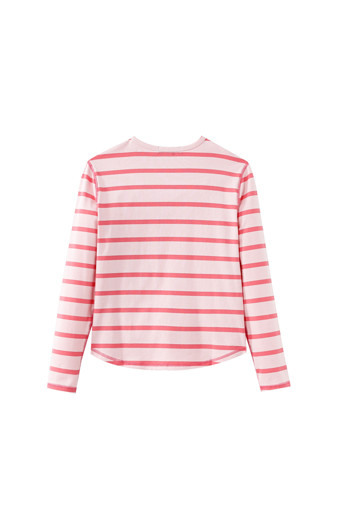 striped henley - pink striped