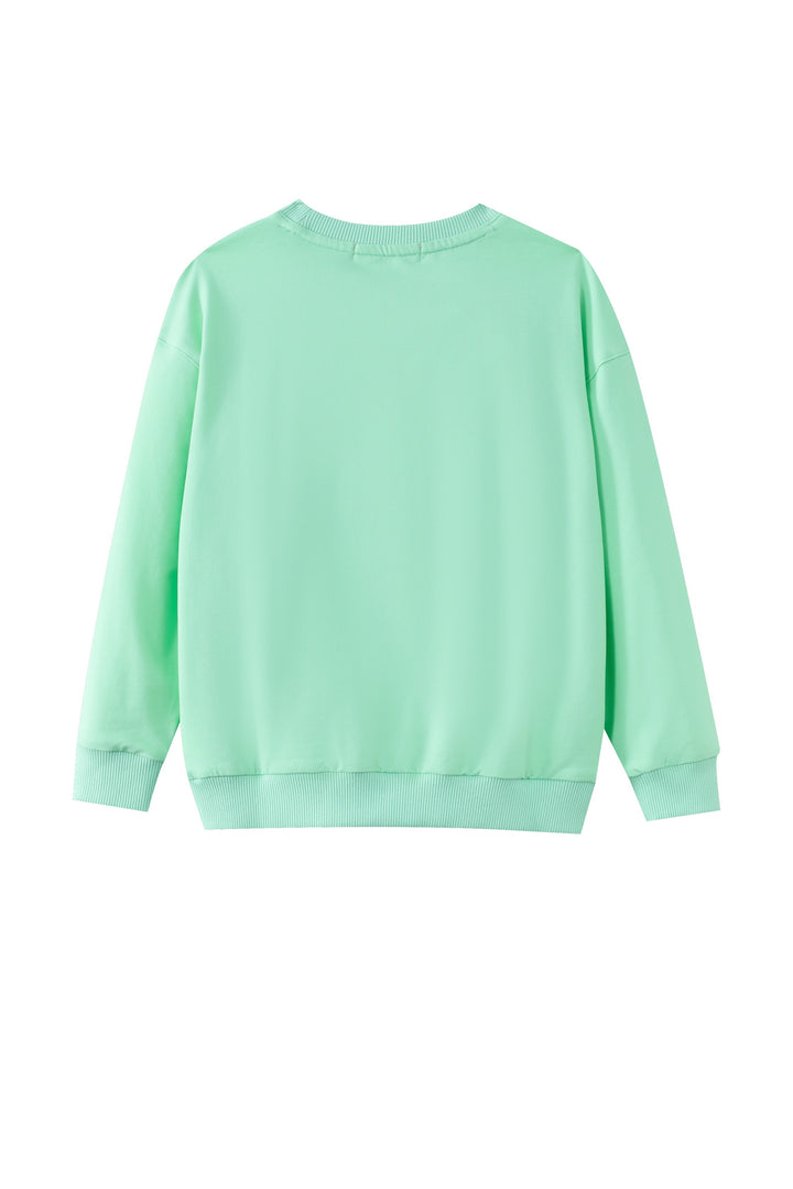cherry jam sweatshirt - mint blue