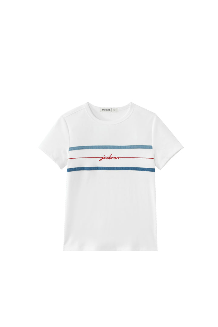 jadore short sleeve tee - white