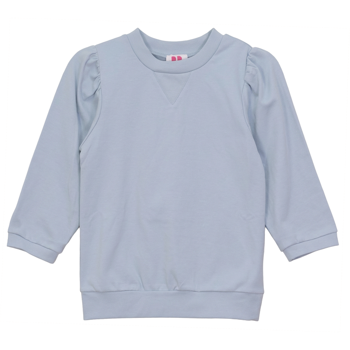 tee l/s puff sleeve - dark blue