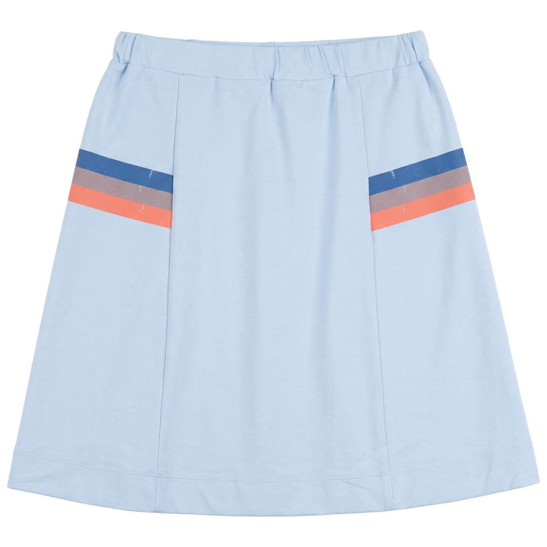 set outfit multi sweatshirt and skirt - blue