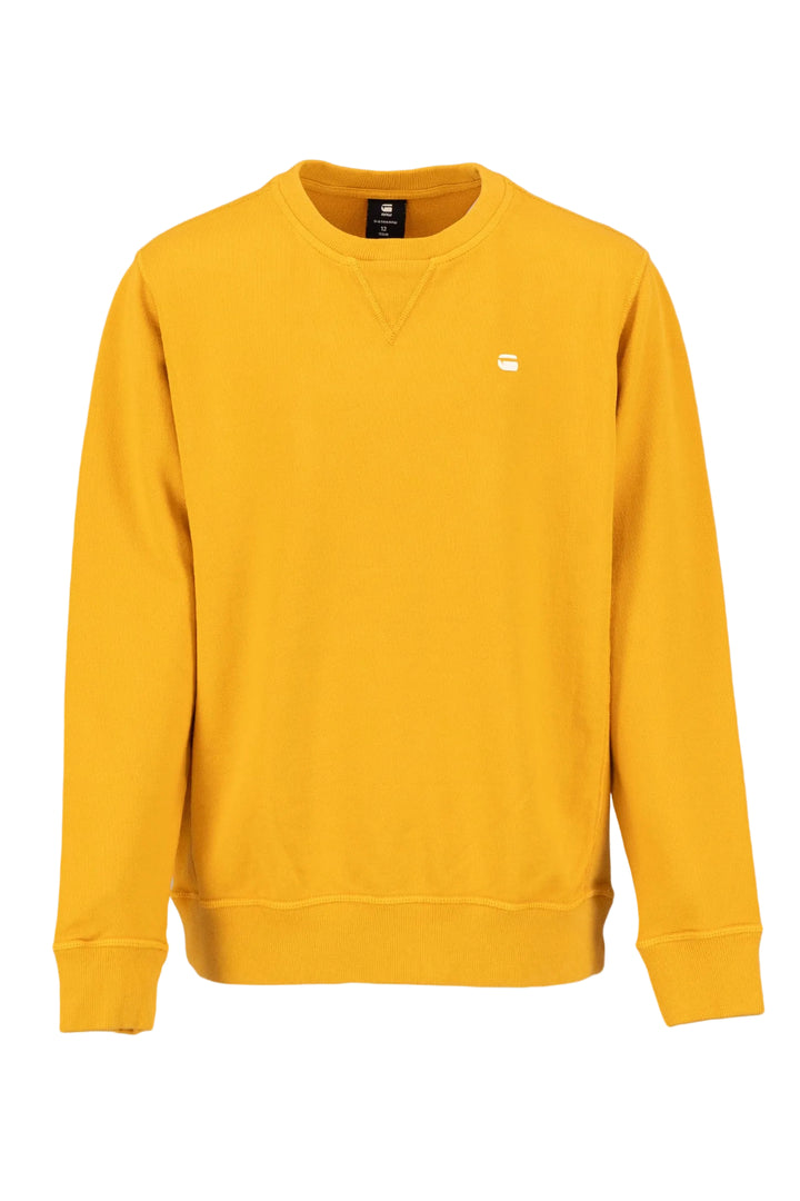 top l/s side seam sweatshirt - saffron