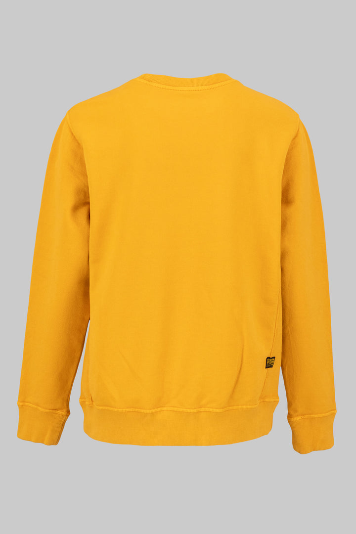 top l/s side seam sweatshirt - saffron