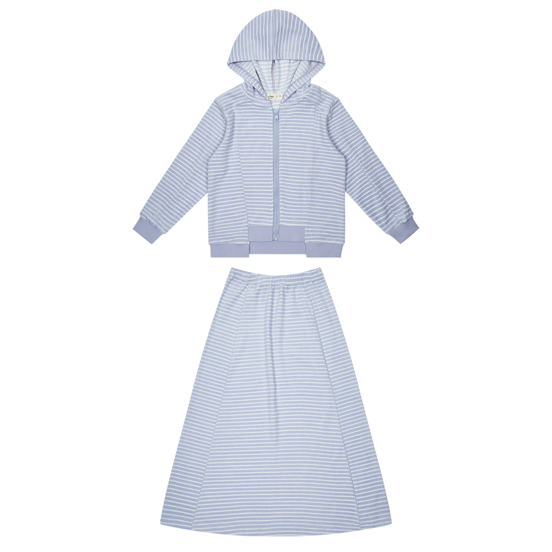 cover up 2 pc sorbet terry maxi - lavender