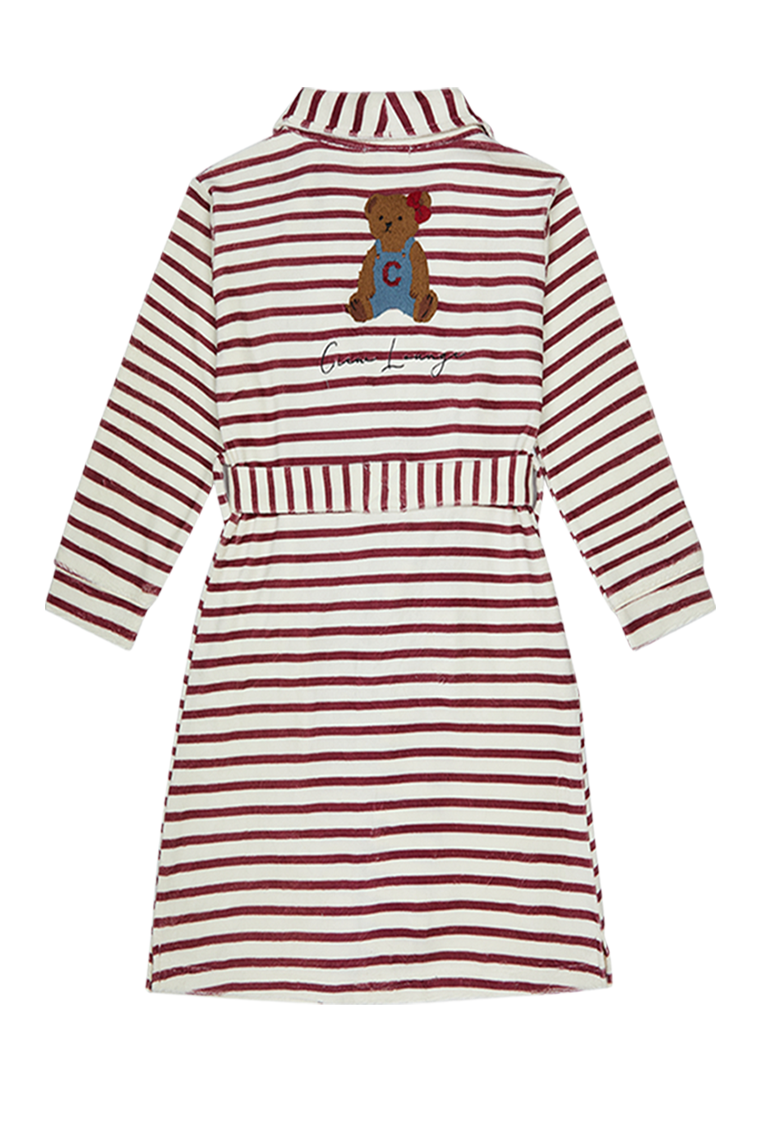 robe striped teddy