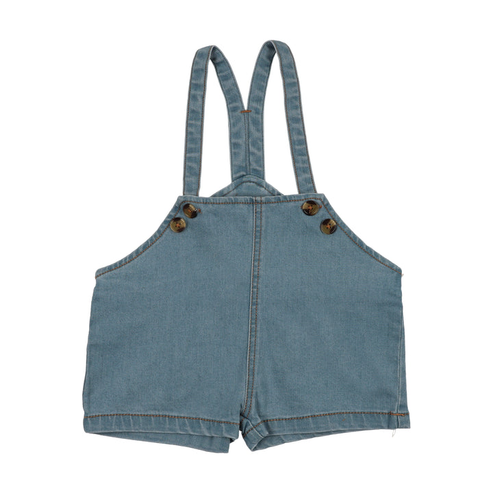 one piece chambray overalls - blue chambray