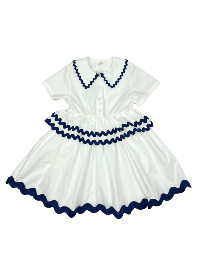 dress tea length ric rac - pearl