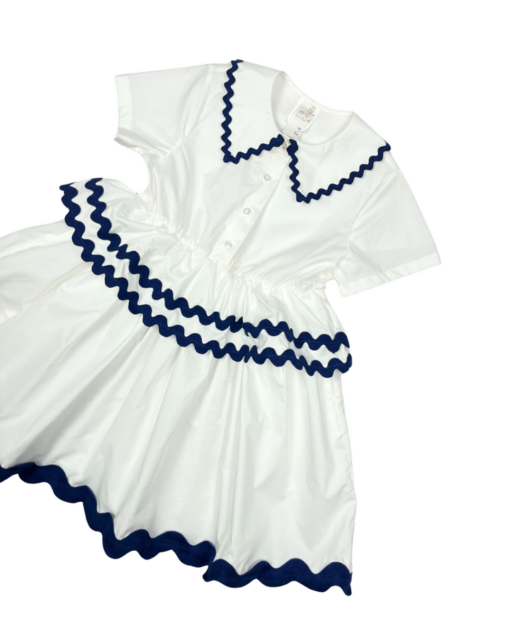 dress tea length ric rac - pearl