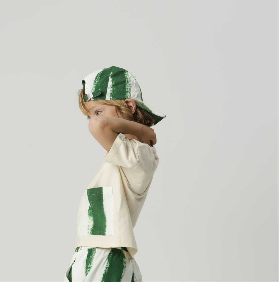 tee s/s stripe pocket - blaze-79