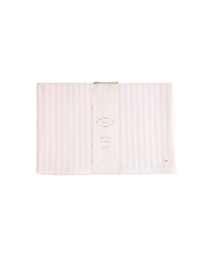 swaddle ticking stripe - pink