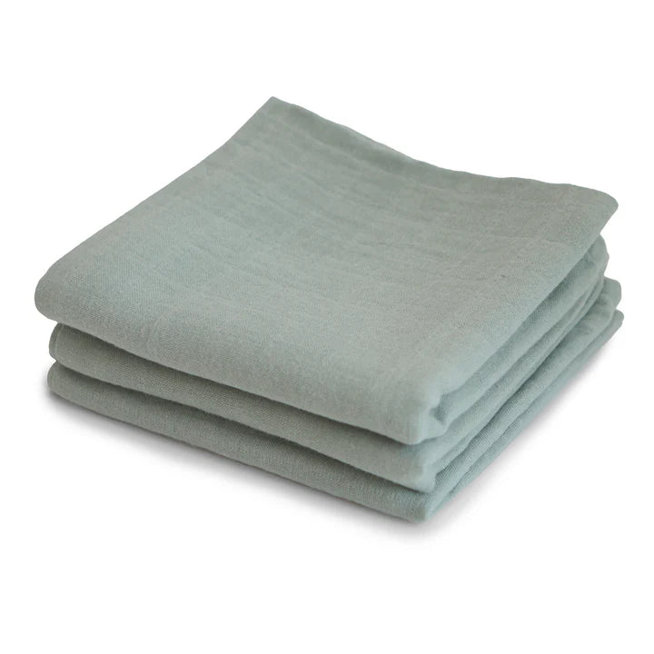 muslin cloth 3 pack - sage