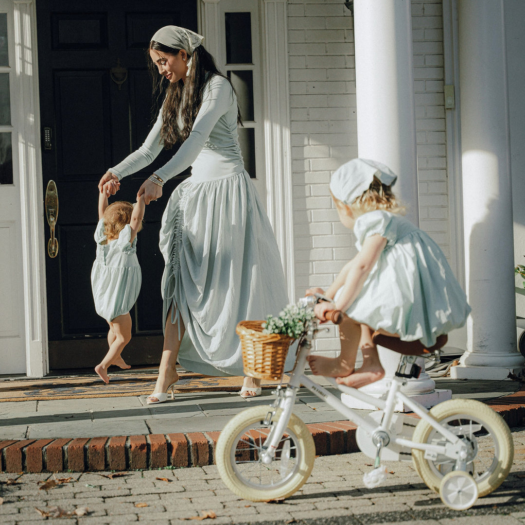 one piece saville bubble hem romper - mint