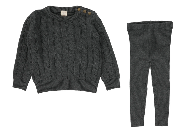 set outfit knit - grey