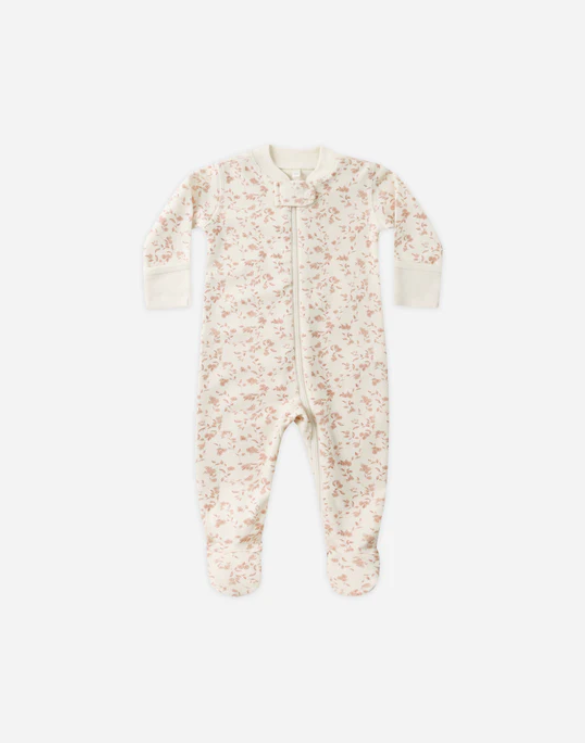 footie french garden with knot beanie - ivory