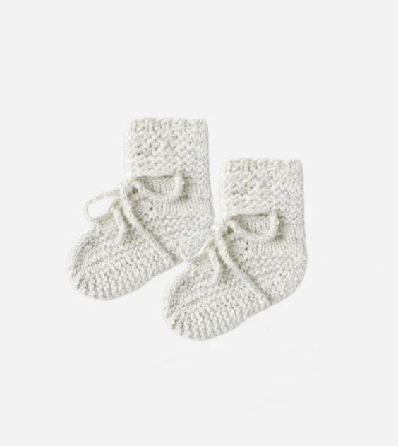 shoes speckled knit booties - blue