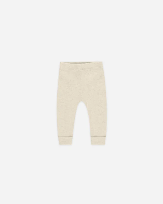 set outfit ribbed henley onesie and leggings - oatmeal