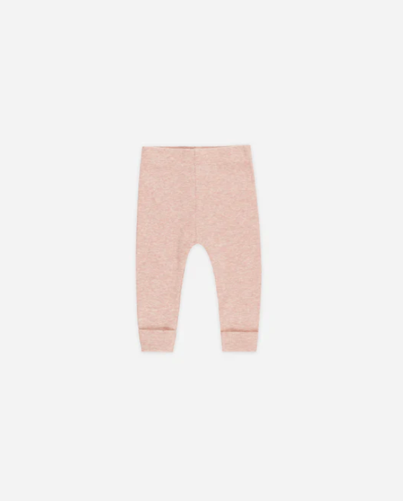 set outfit ribbed henley onesie and leggings - rose