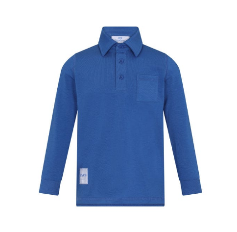 polo l/s pocket - blue