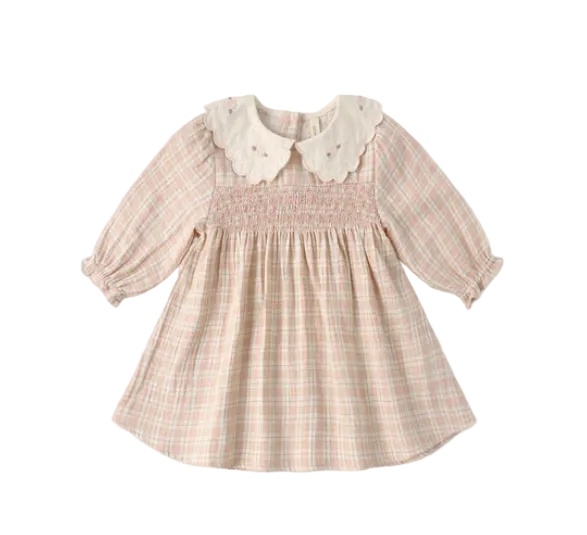 dress summer plaid tiered jumper - plaid