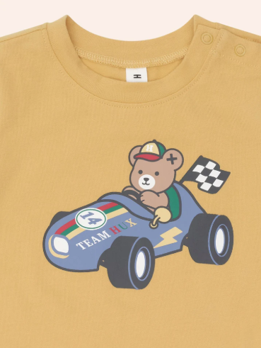 tee s/s vroom hux bear - sunburst