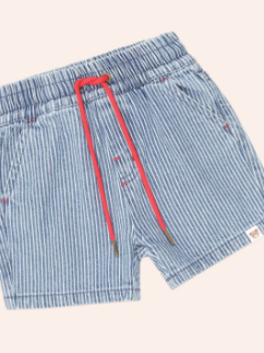 shorts striped drawstring - blue stripe