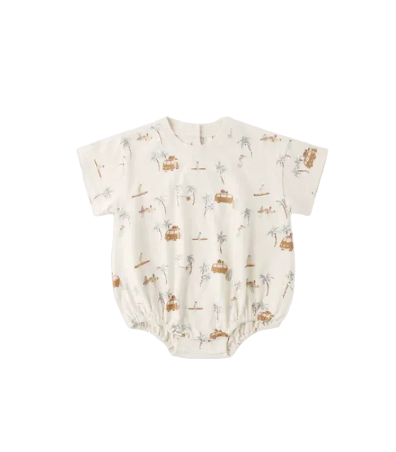 one piece surf town bubble romper - natural