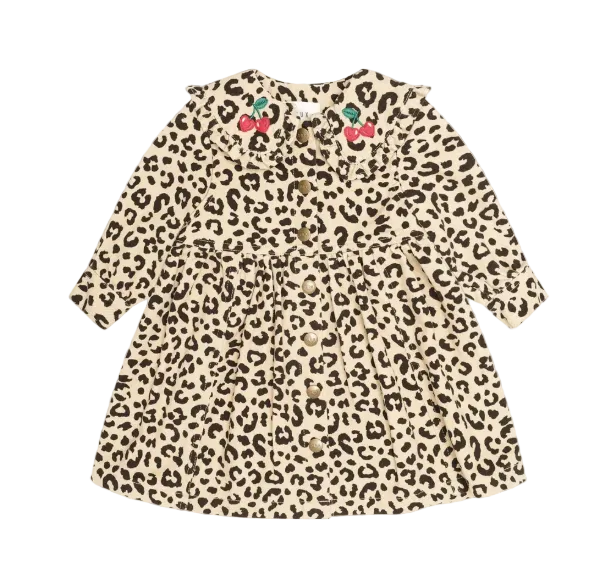 dress leopard cherry print shirt style - animal