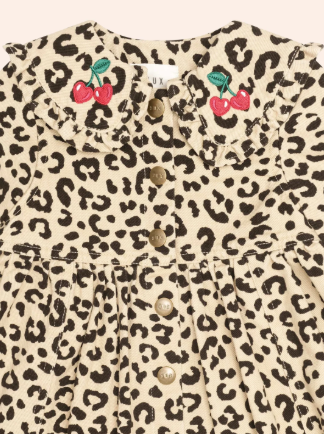 dress leopard cherry print shirt style - animal